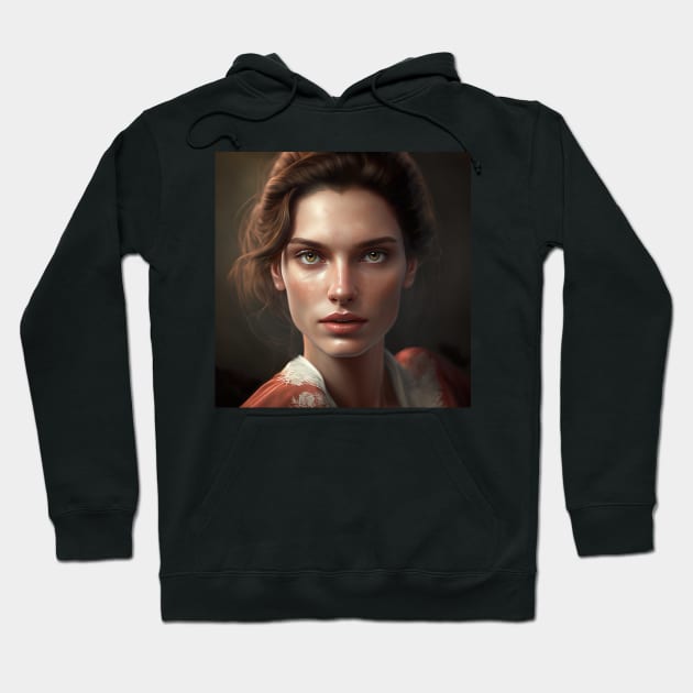 Polish Women Realistic Portrait Hoodie by unrealartwork